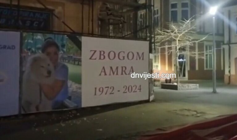 VELIKA SRAMOTA: Na dan dženaze 10 metara od bilborda posvećenog ubijenoj Amri igrali kolo (VIDEO)